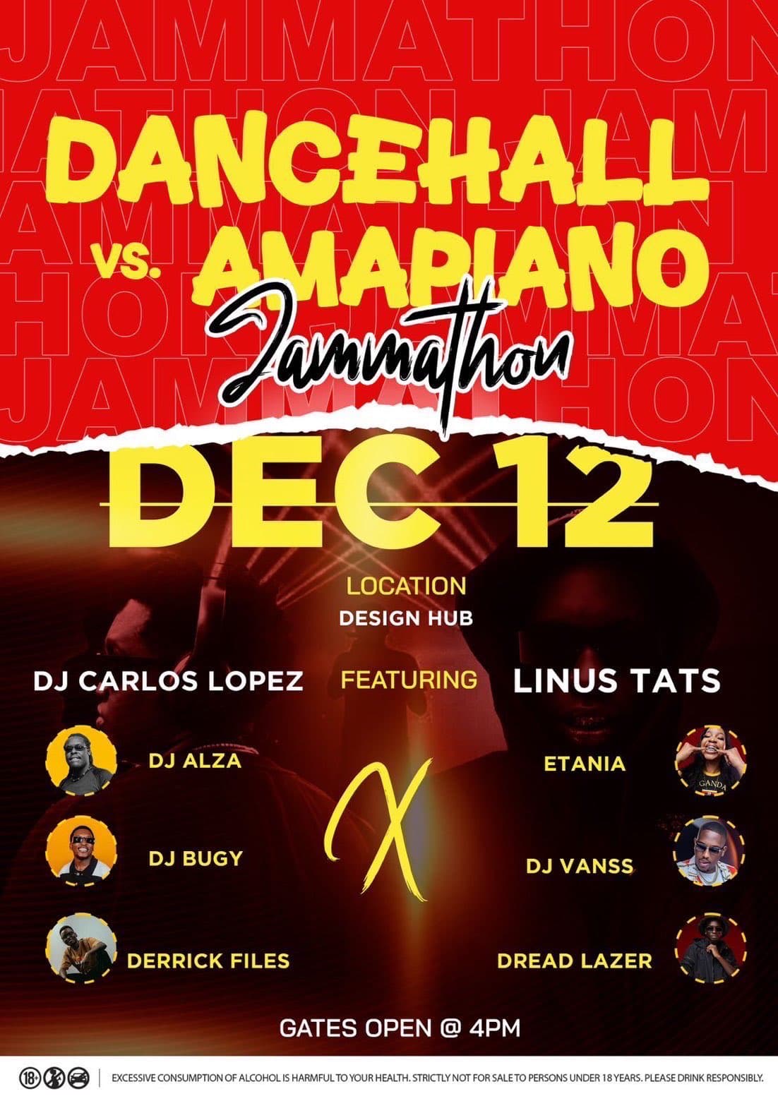 Dancehall Vs Amapiano Jamathon event